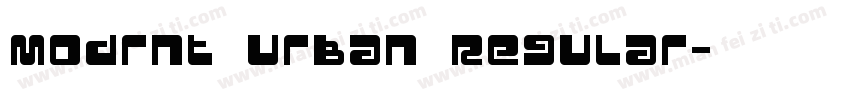 Modrnt urban Regular字体转换